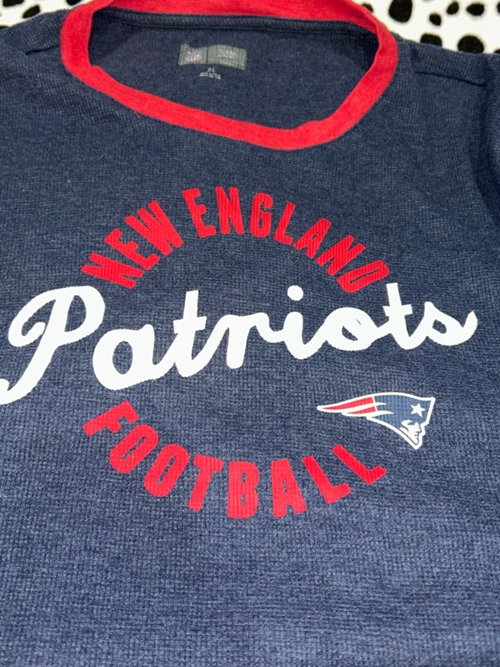NFL Kids Navy, Red & White Patriots Short Sleeve Tee